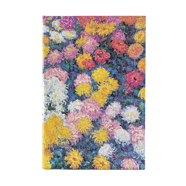 Paperblanks Monet's Chrysanthemums Sert Kapak 13x18 cm Çizgisiz Defter PB9715-0