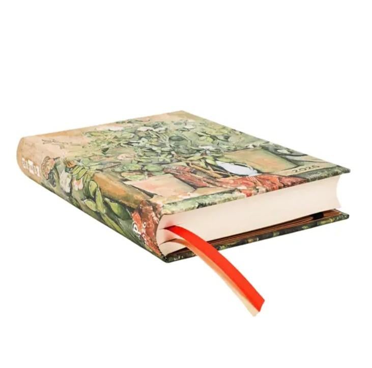 Paperblanks 2026 English Diary   12 Aylık Sert Kapak Cezanne’s Terracotta Pots and Flowers Midi Day Ajanda
