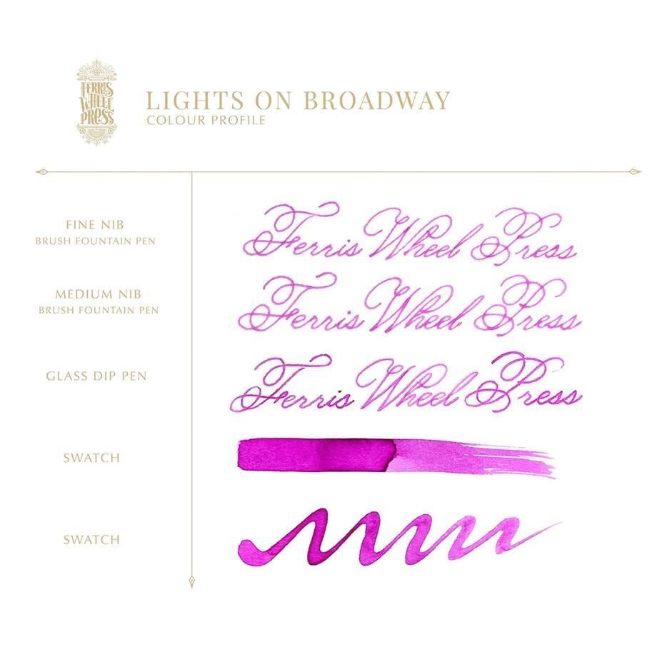 Ferris Wheel Press 38 ml Şişe Mürekkep Lights On Broadway