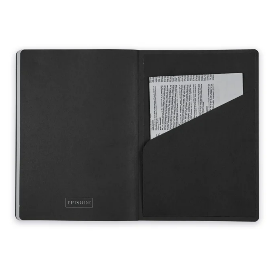 Episode Colourblock Uno Carbon Black A5 Perfect Bound Defter