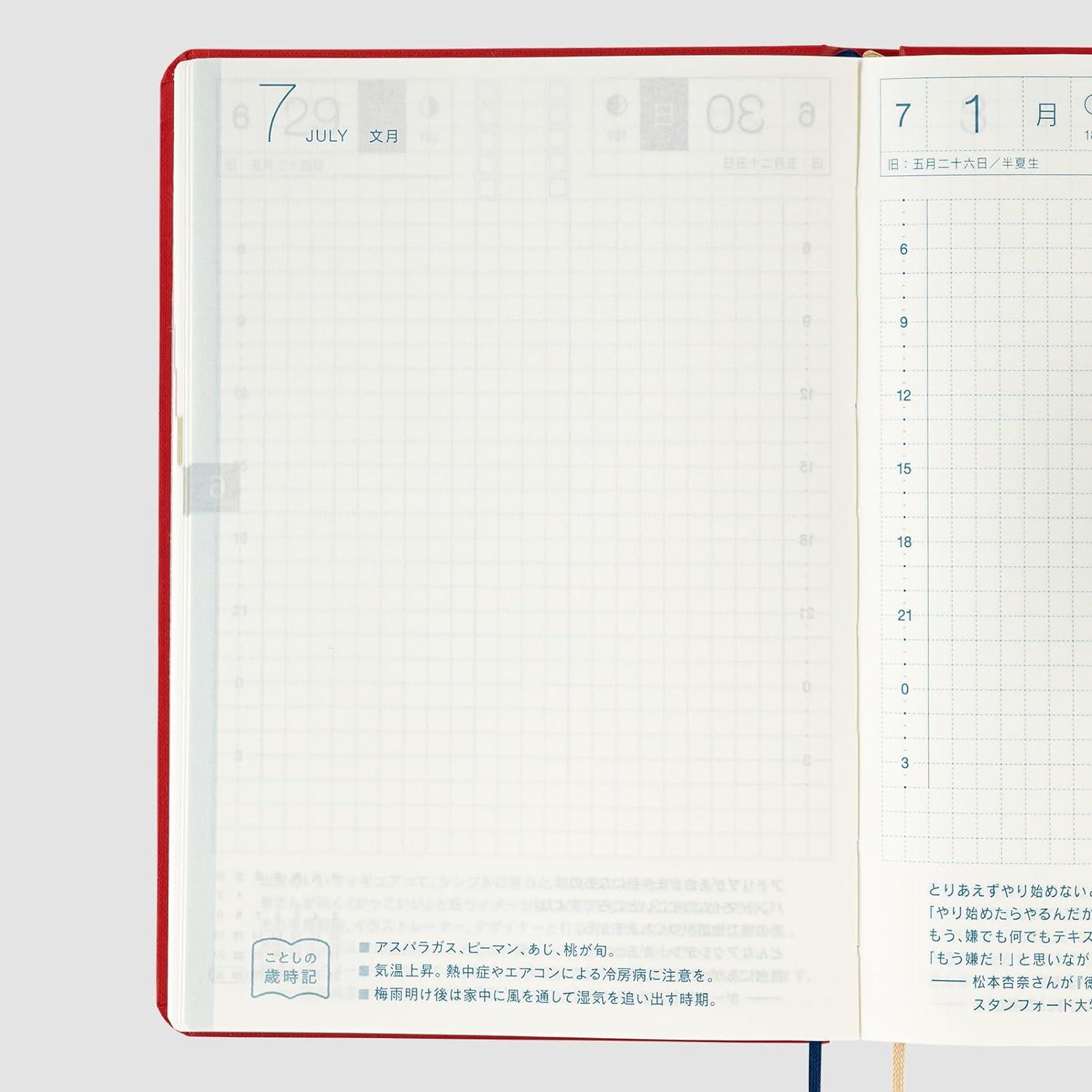 Hobonichi Techo HON A6 Japanese Edition 2024 Mother Beginnings