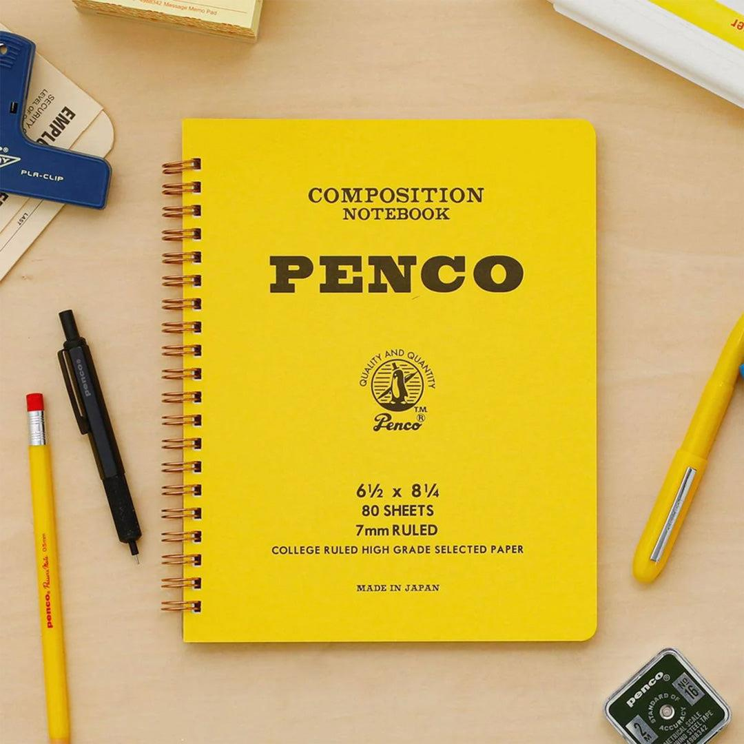 Penco Coil Composition Notebook Yellow A5 Çizgili Telli Defter