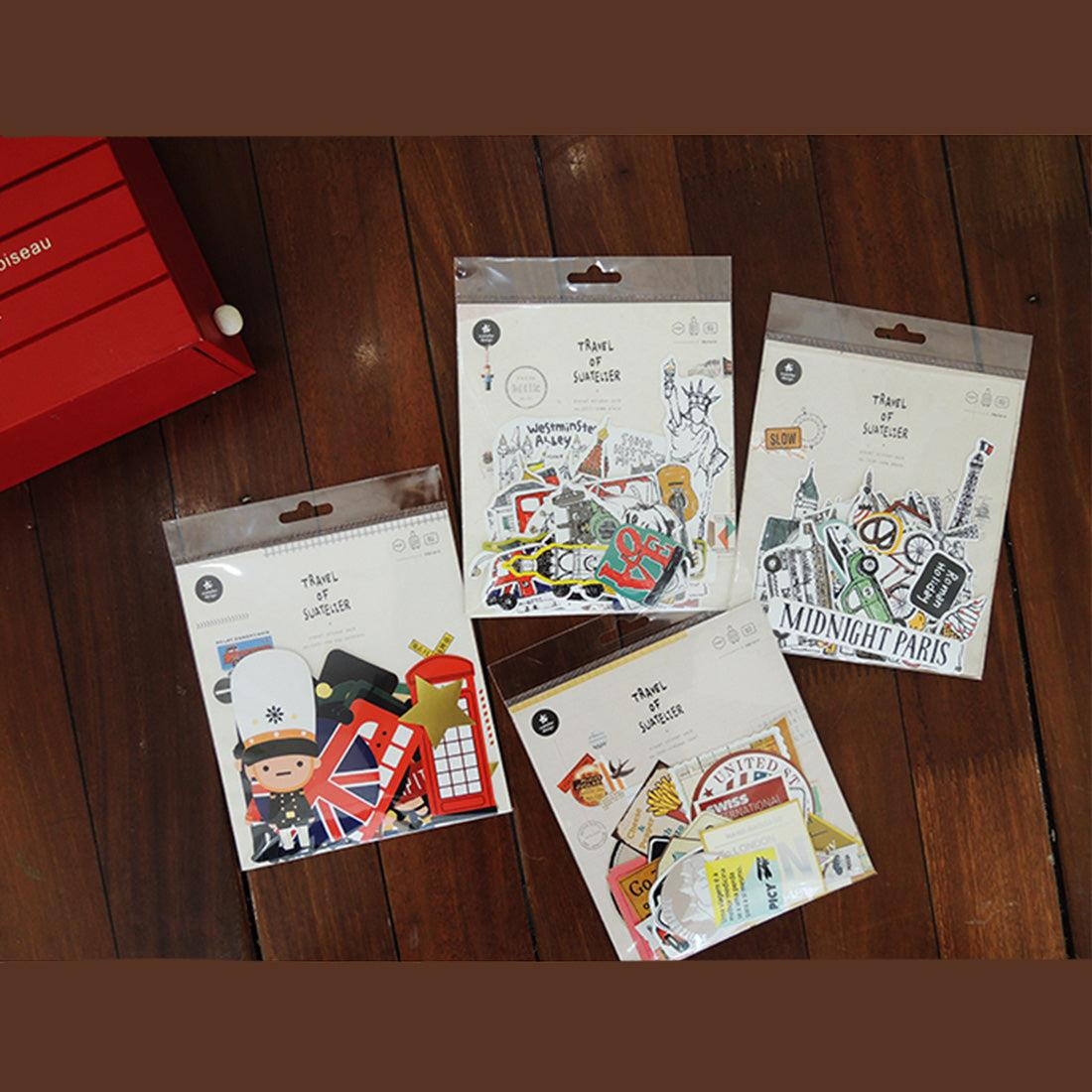 Suatelier Travel Luggage Sticker Pack Valiz Etiket Seti - The Toy Soldiers