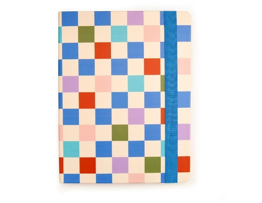 Kikkerland Inkerie Kareli A5 Notluk, Post It Set & Tükenmez Kalem Kırtasiye Seti