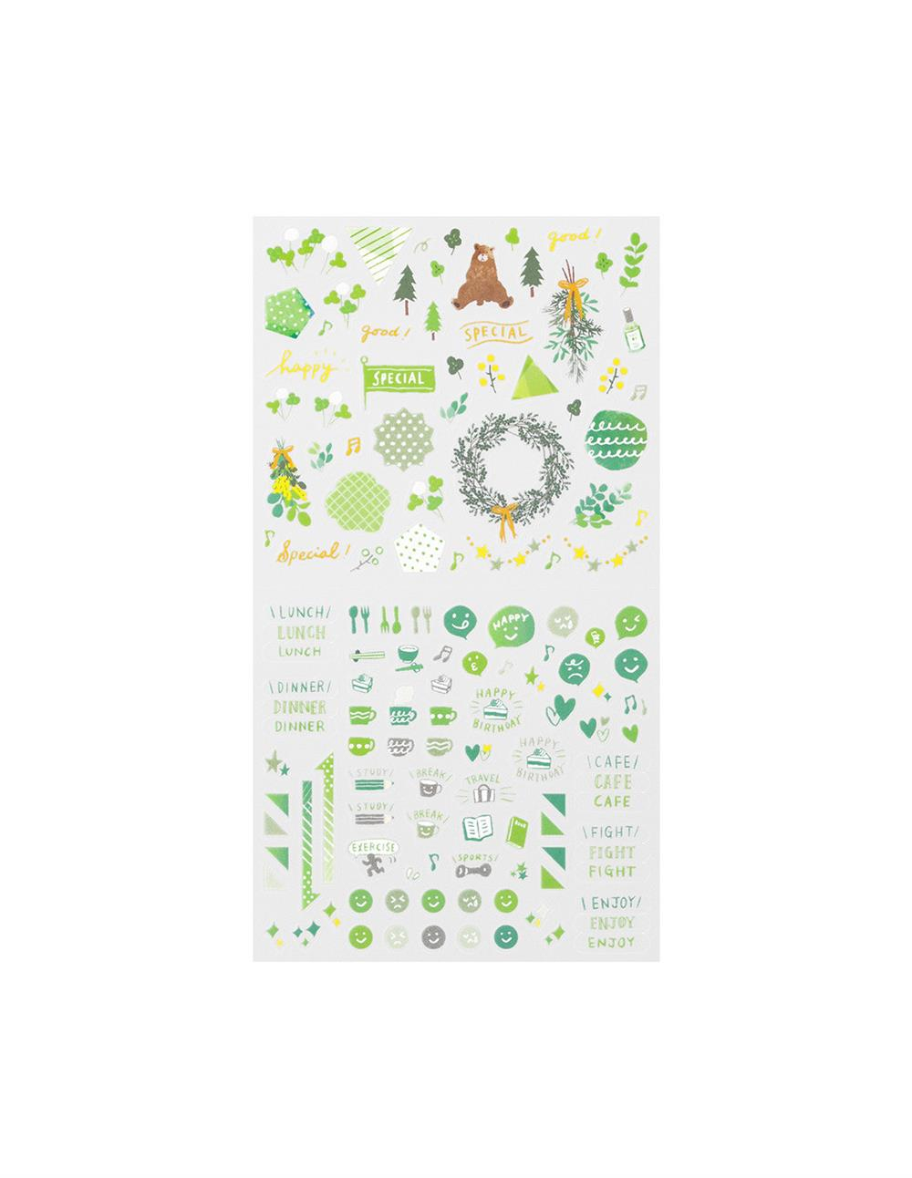 Midori sticker  color green