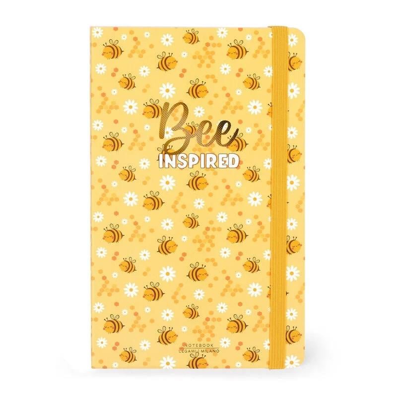 Legami Bee Sert Kapak Çizgili A5 Defter 