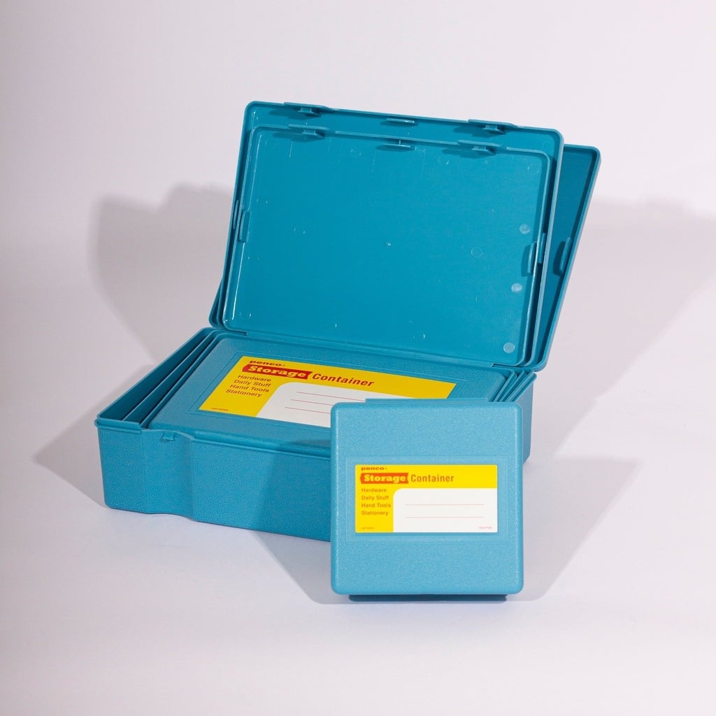 Penco Storage Container Plastik 4 in 1 Kalemlik & Kutu Light Blue EB013 LBL