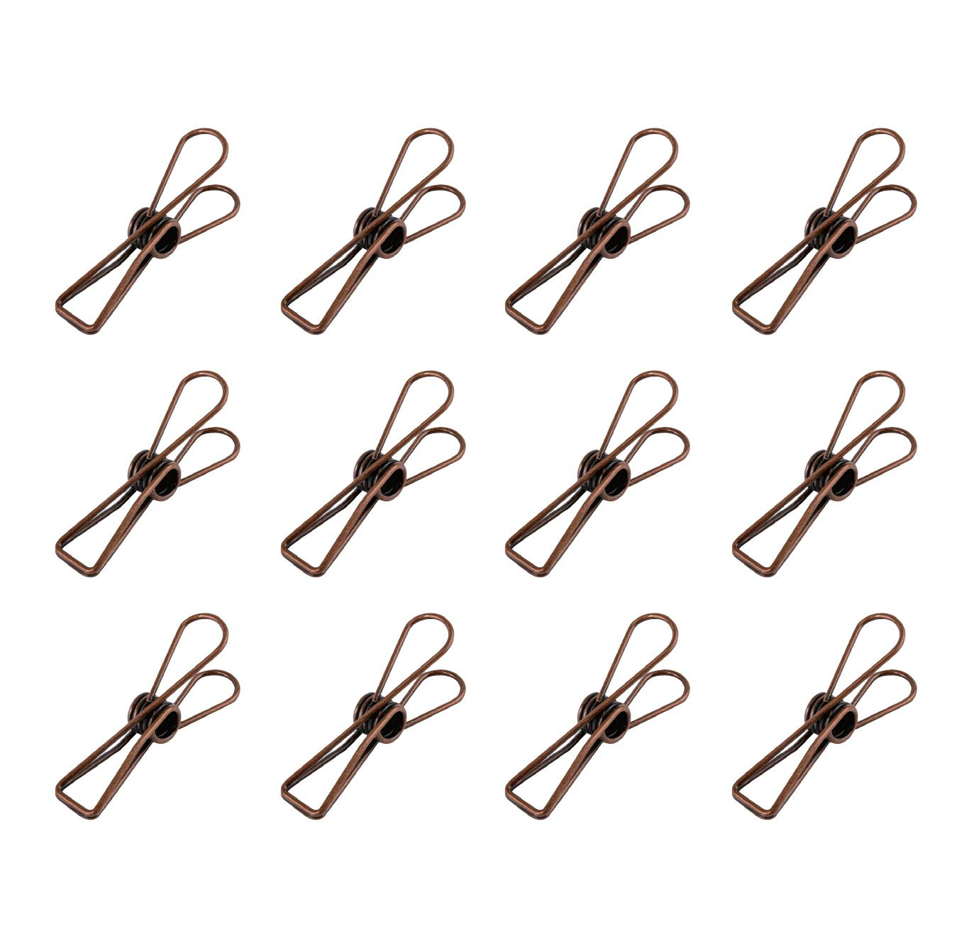 Kayigo Tiny Paslanmaz Çelik Mini Mandal 12'li Copper