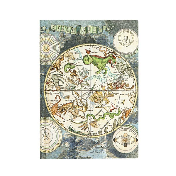 Paperblanks Celestial Planisphere Sert Kapak 13x18 cm Çizgili Defter FB5616-4