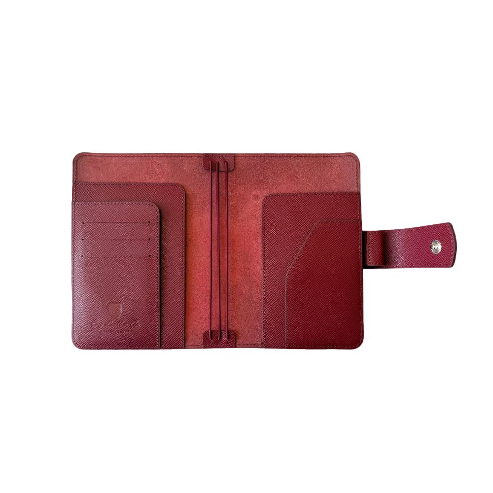 Eng Leather Saffiano Deri Koleksiyonu  A5 Defter & Kalem Çantası Mulberry