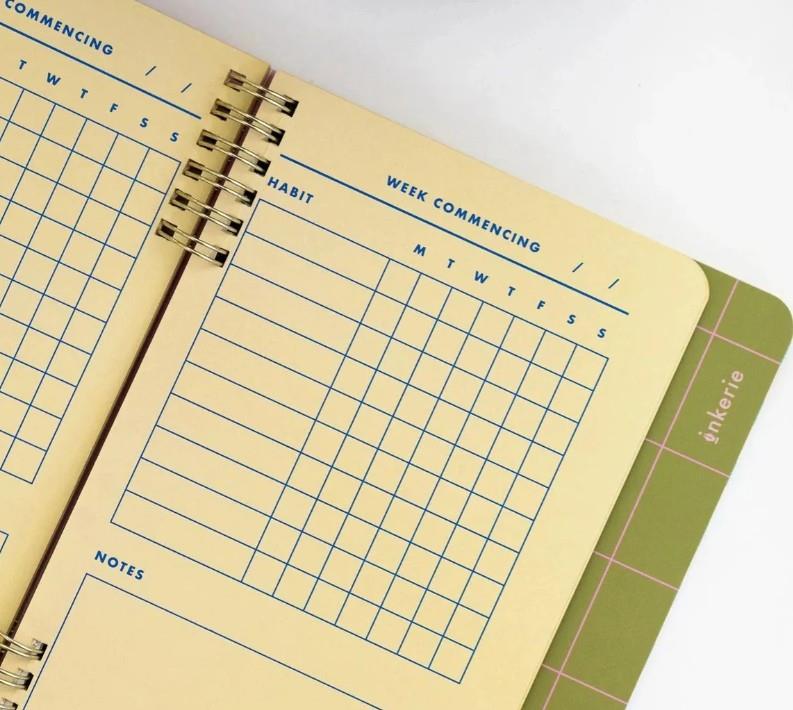 Kikkerland Habit & Goals Tracker Hedef Defteri