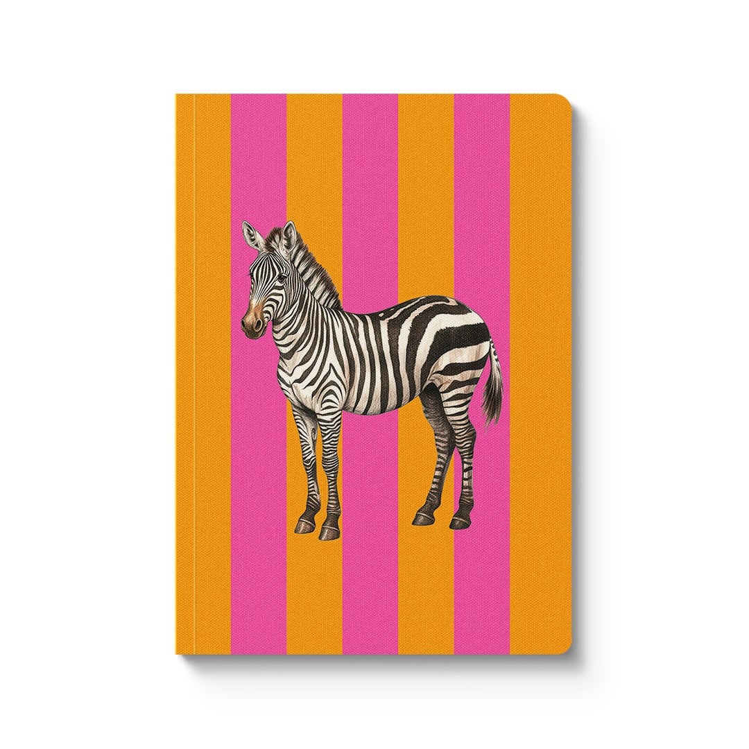 Ohh Deer Kaleido Tasarımı A5 176 Sayfa Premium Yumuşak Kapak Çizgili Defter Striped Zebra 12359