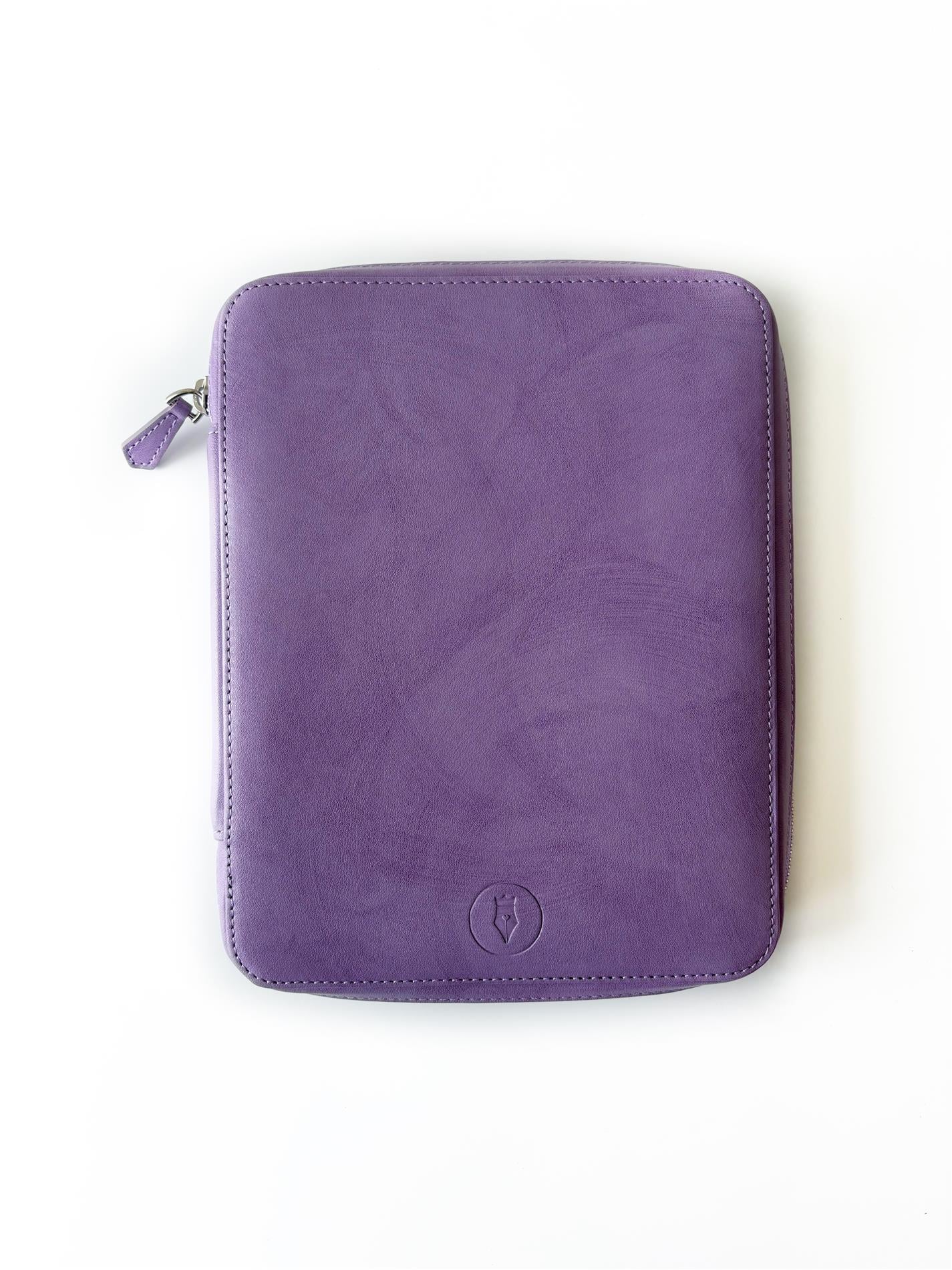 Eng Leather Light Lavender Violet 18'li Deri Kalem Kılıfı