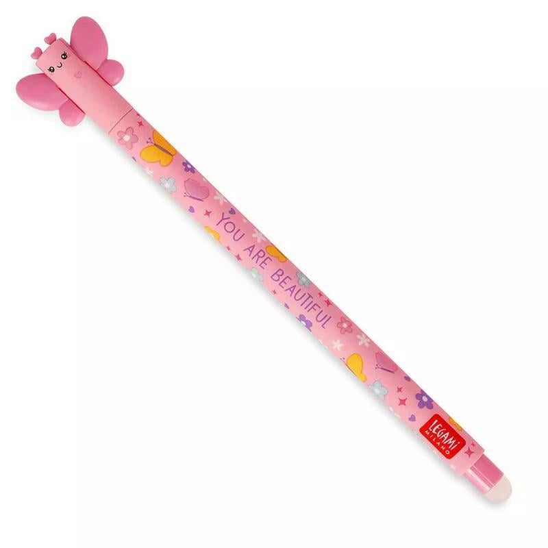 Legami Silinebilir Jel Kalem 0.7 mm Pembe Kelebek