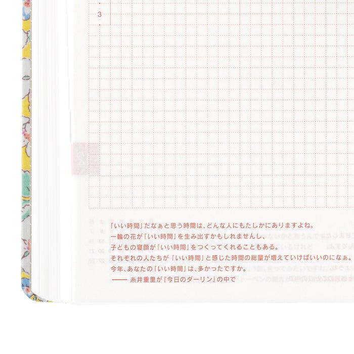 Hobonichi Techo 2025 HON A6 Liberty Fabrics: Paysanne Blossom 