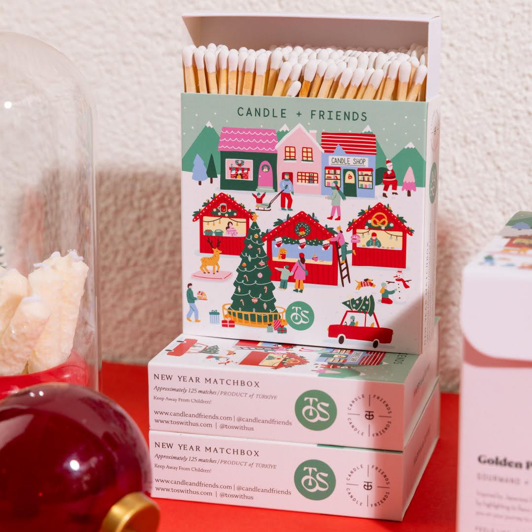 Candle and Friends x To's With Us Christmas Collection Giant Kibrit Yeni Yıl