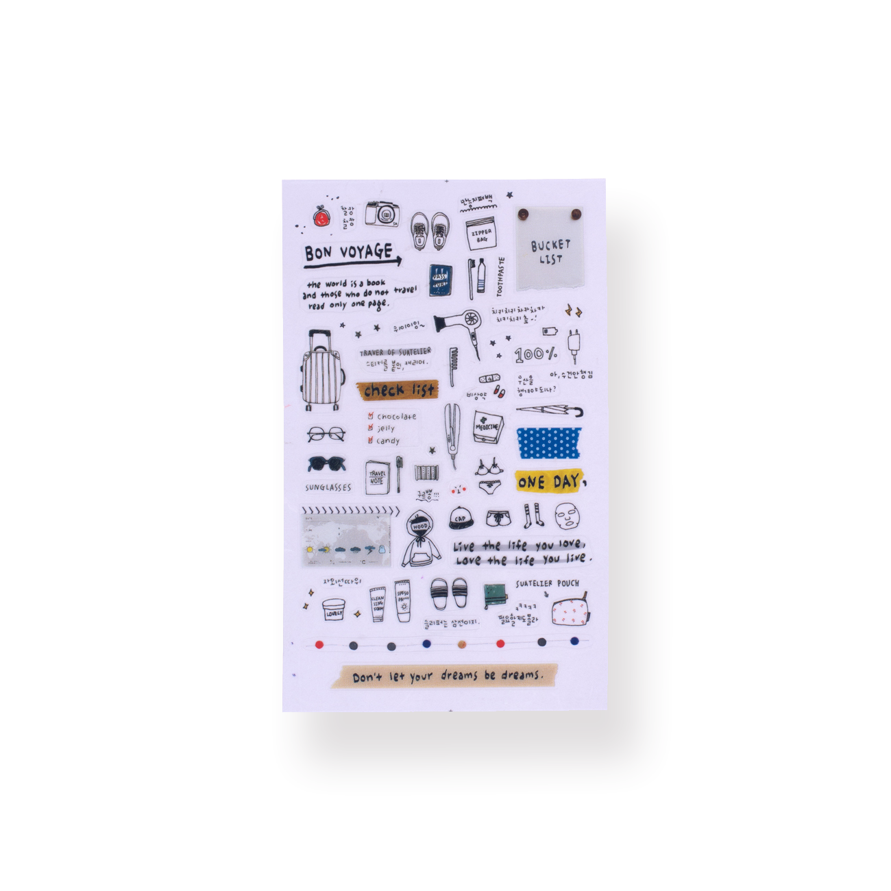 Suatelier Deco Sticker Travel Note
