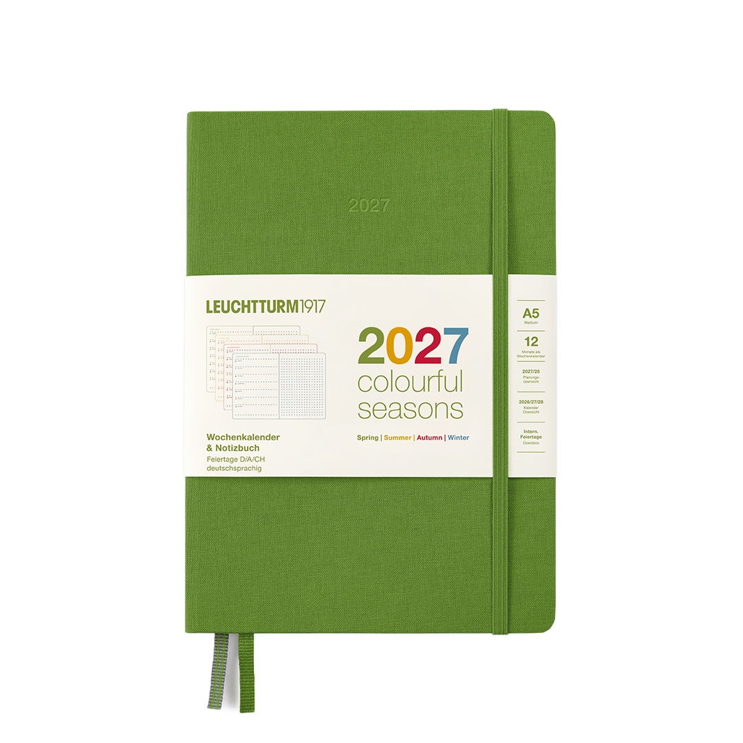 Leuchtturm1917 Planner 2027 - 12M Colourful Seasons Haftalık Planner & Notebook Medium A5 2027 Noktalı İngilizce 400368