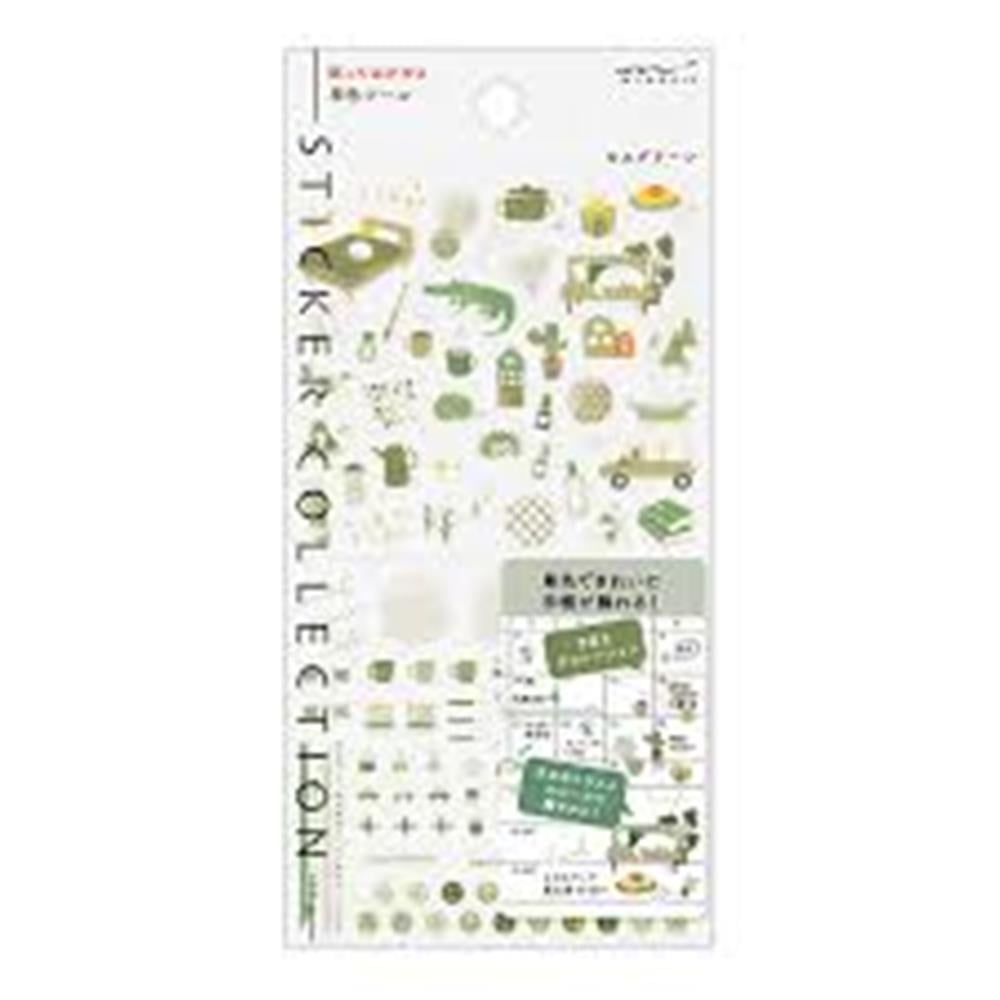 Midori sticker   color mos green