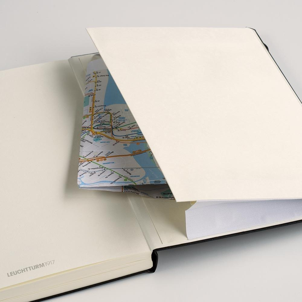 Leuchtturm1917 2025 Haftalık Planlayıcı ve Not Defteri, Yumuşak Kapak, Çanta Boy (B6+), 144 Sayfa, İngilizce, Çizgili, Black 370652