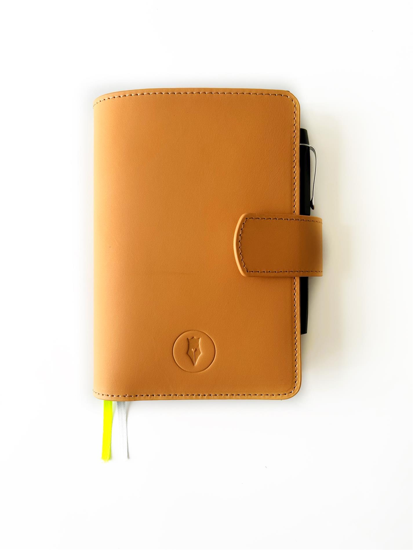 Eng Leather Aged Natural A6 Ebatlı Deri Defter Kılıfı ve Organizer