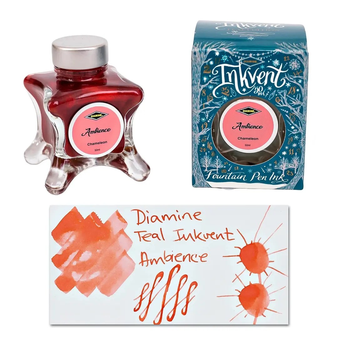 Diamine Inkvent Teal Calender Ambience Chameleon Mürekkep