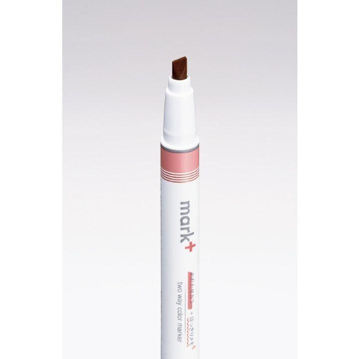 Kokuyo Mark+ Çift Taraflı ( Fosforlu ve Fineliner) Kalem Red