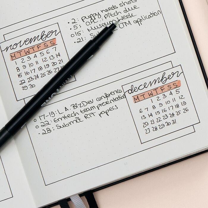 Leuchttrum 1917 Bullet Journal Collector's Set Limited Edition Kalem, Defter ve Kitap Ayracı Turquoise25 930036