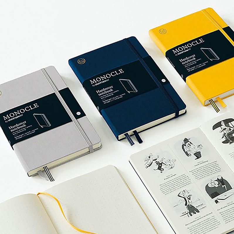 Leuchtturm1917 x Monocle Limited Edition Defter B6,  Yumuşak Kapak, 128 Noktalı Sayfa Light Grey 363360