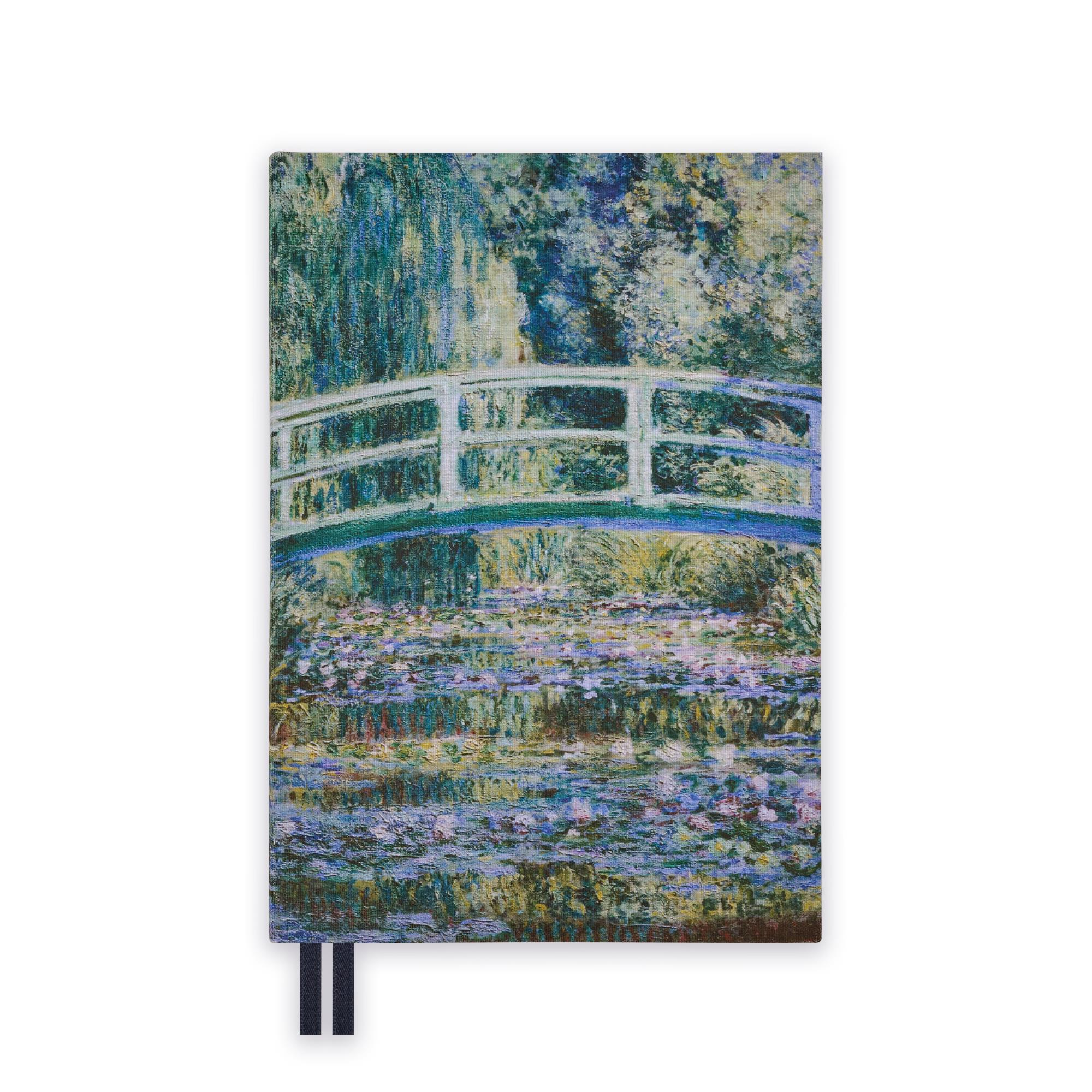 EPISODE GALLERY MONET JAPANESE BRIDGE A5 FLEX LINEN NOTEBOOK