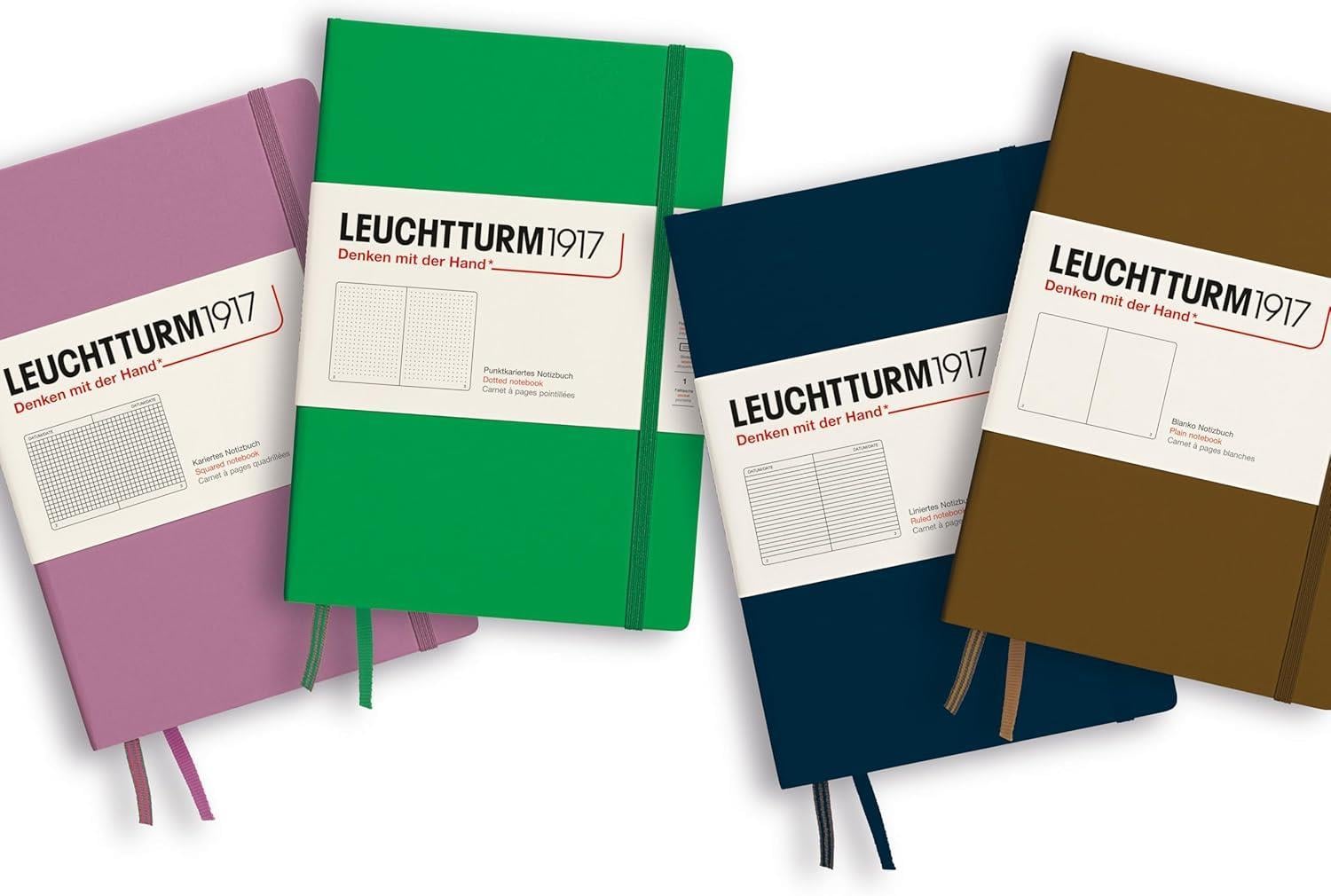 Leuchtturm1917 2025 Colors Orta Boy (A5), Sert Kapak, 251 Sayfa, Çizgisiz Defter Spring Leaf 372192