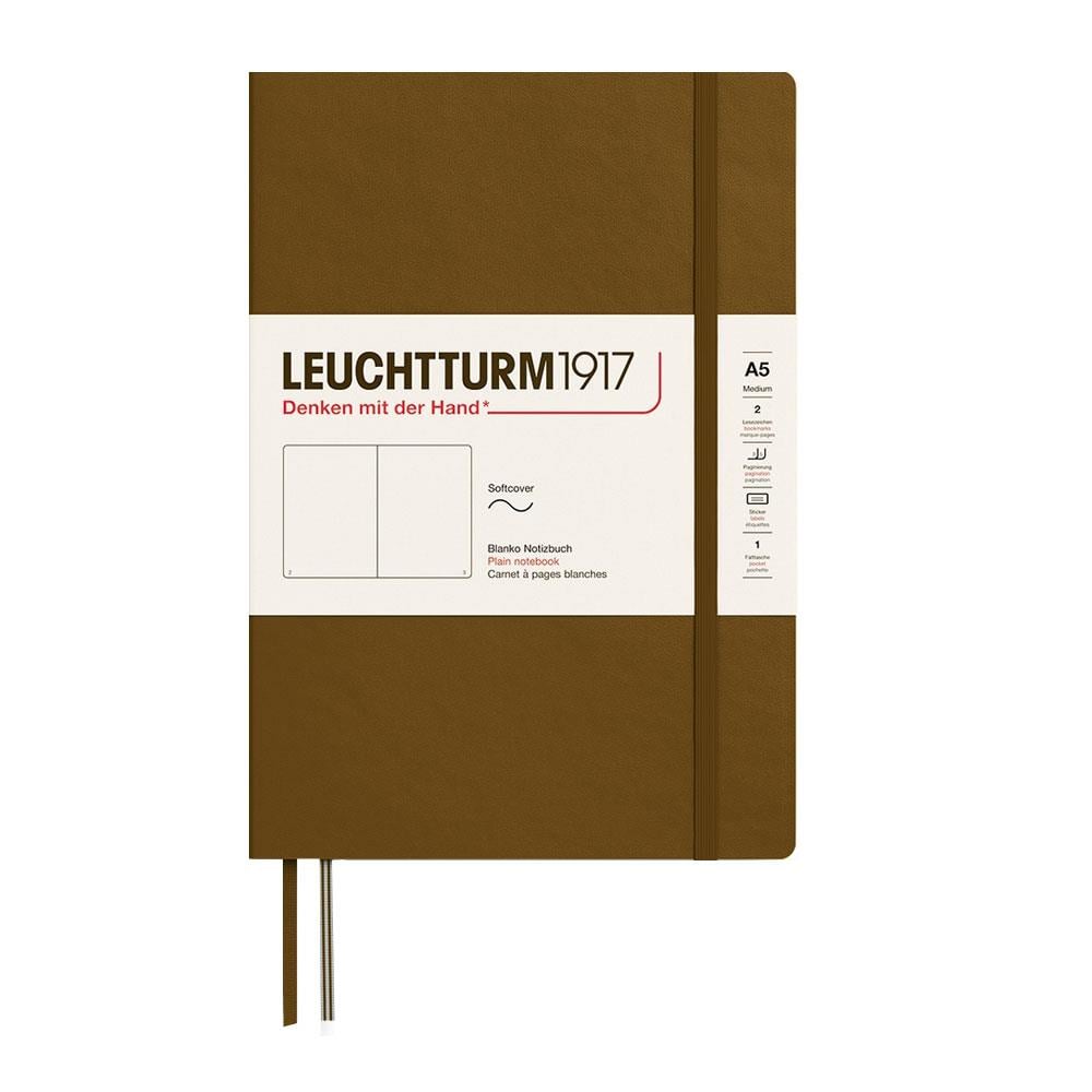 Leuchtturm1917 2025 Colors Orta Boy (A5), Sert Kapak, 251 Sayfa, Çizgisiz Defter Spice Brown 372196