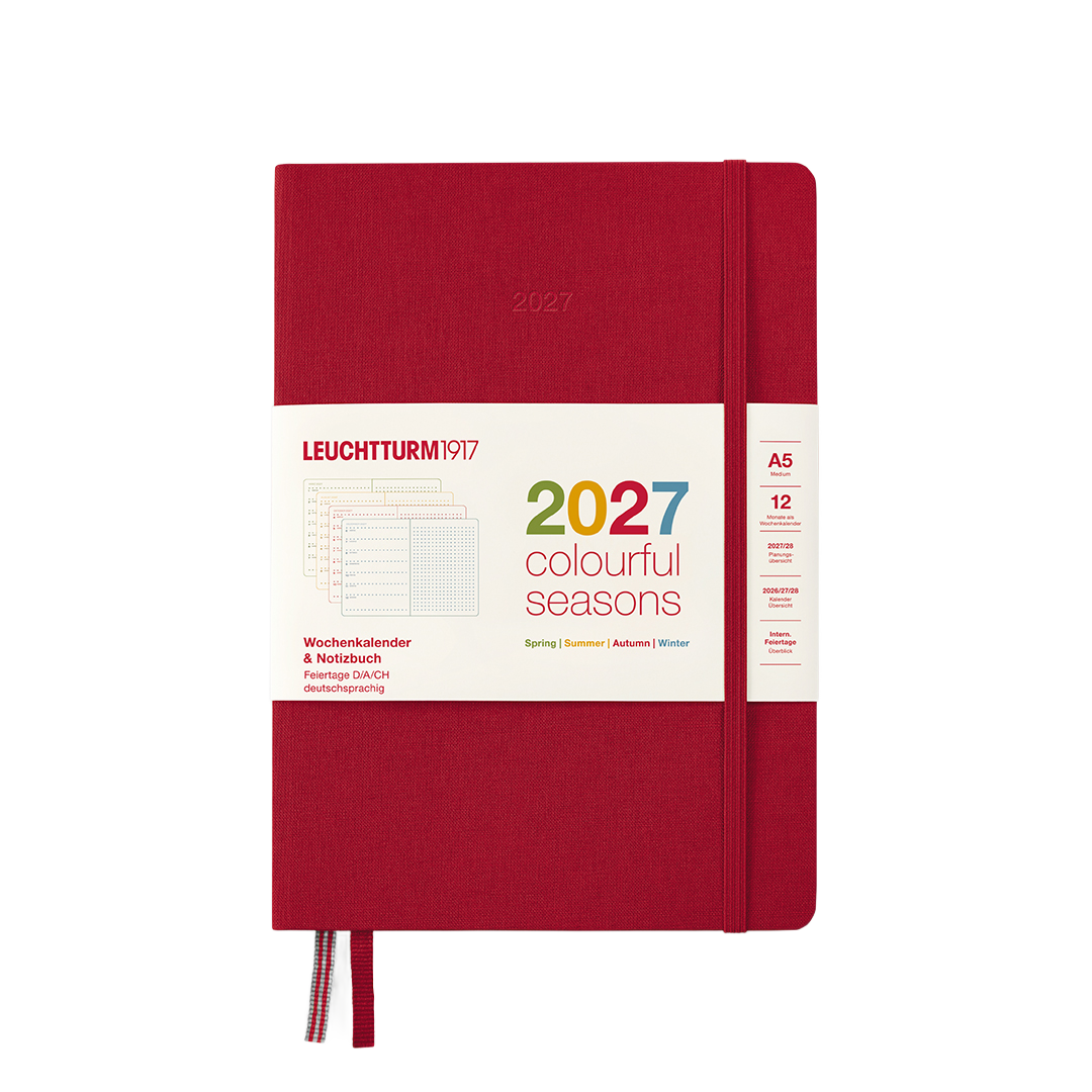 Leuchtturm1917 Planner 2027 - 12M Colourful Seasons Haftalık Planner & Notebook Medium A5 2027 Noktalı İngilizce 400370