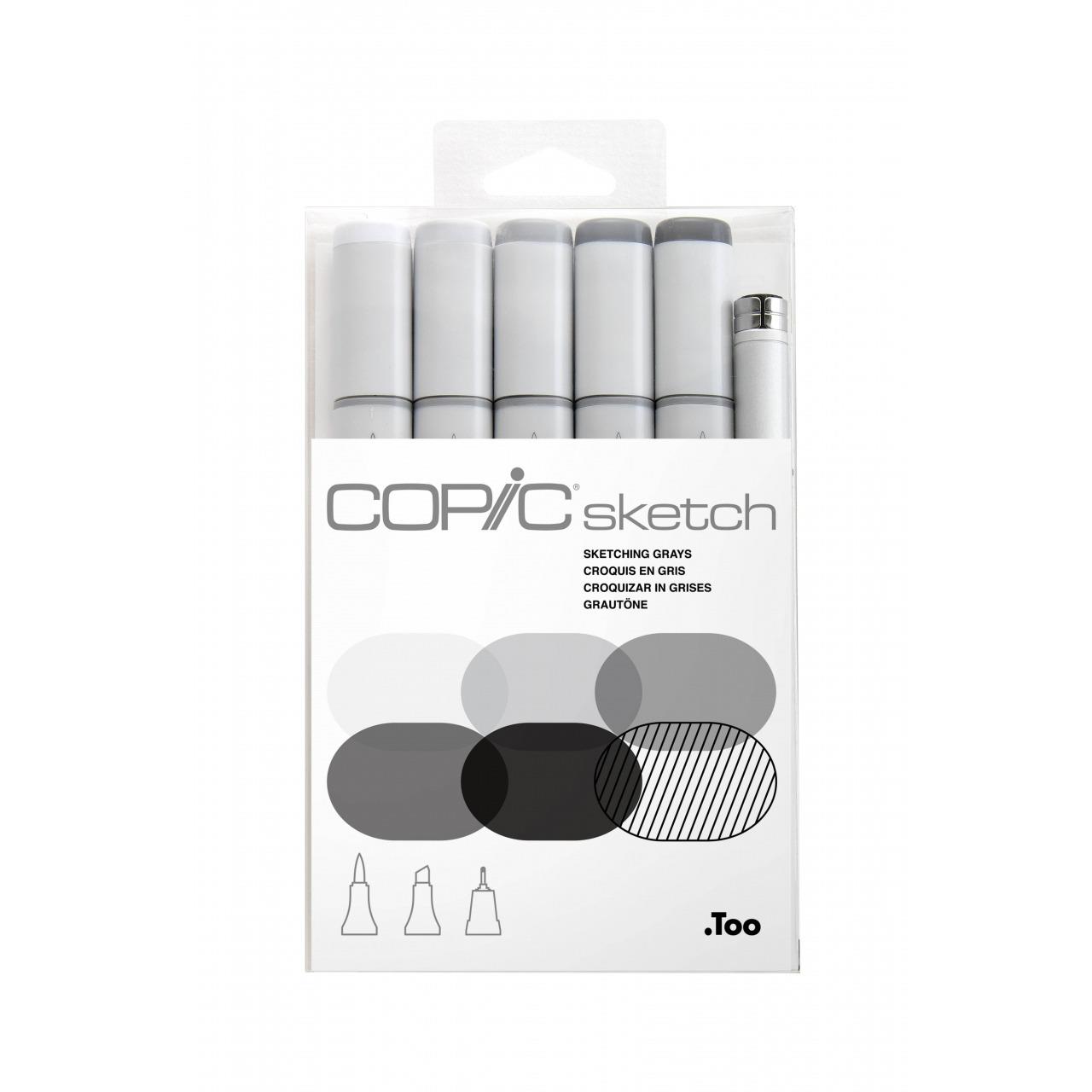 Copic Sketch 6lı set Sketching Grays