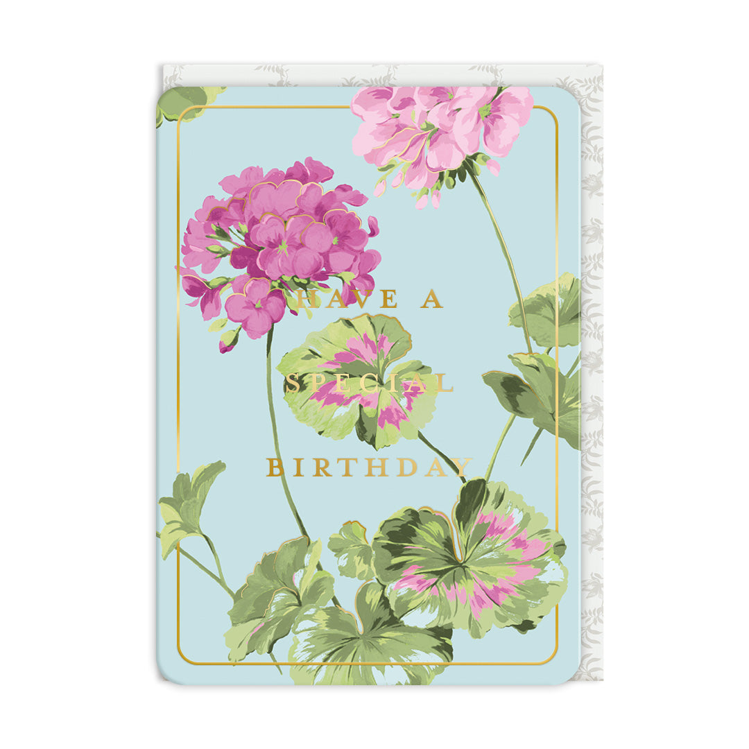 Ohh Deer Laura Ashley Tasarımı A6 Kartpostal Geranium 13144