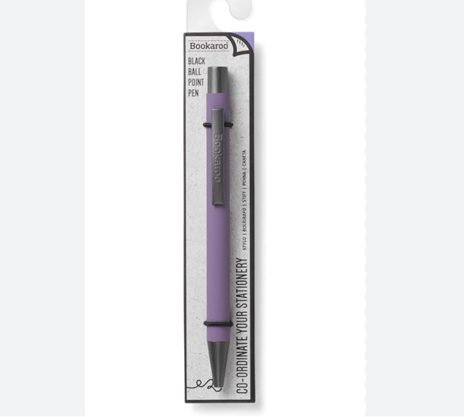 IF Bookaroo Yumuşak Dokulu Siyah Mürekkepli Tükenmez Kalem Aubergine