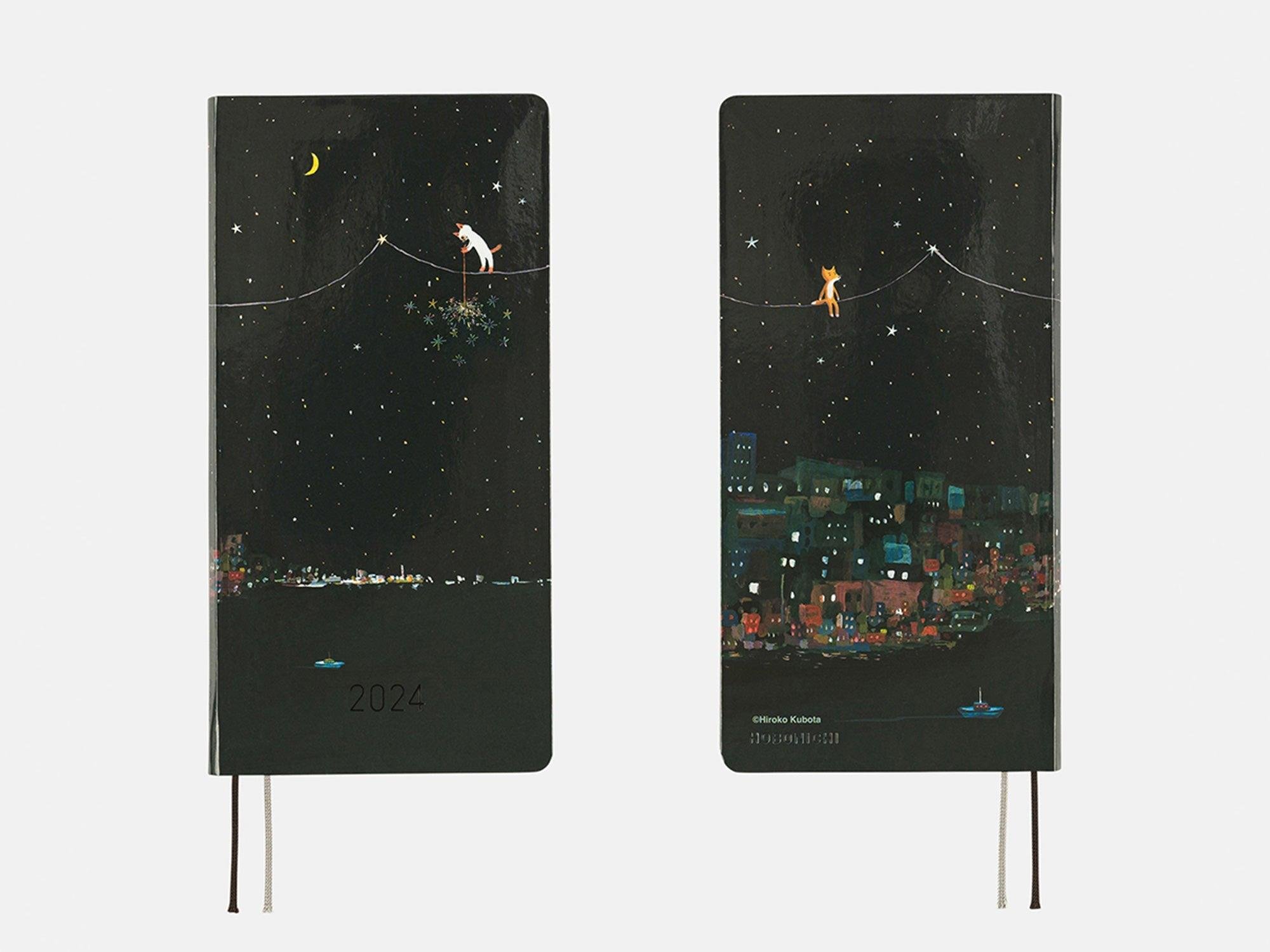 Hobonichi Weeks Japanese Version 2024 Jan. Start Hiroko Kubura Another Night Of Falling Star Sparklers