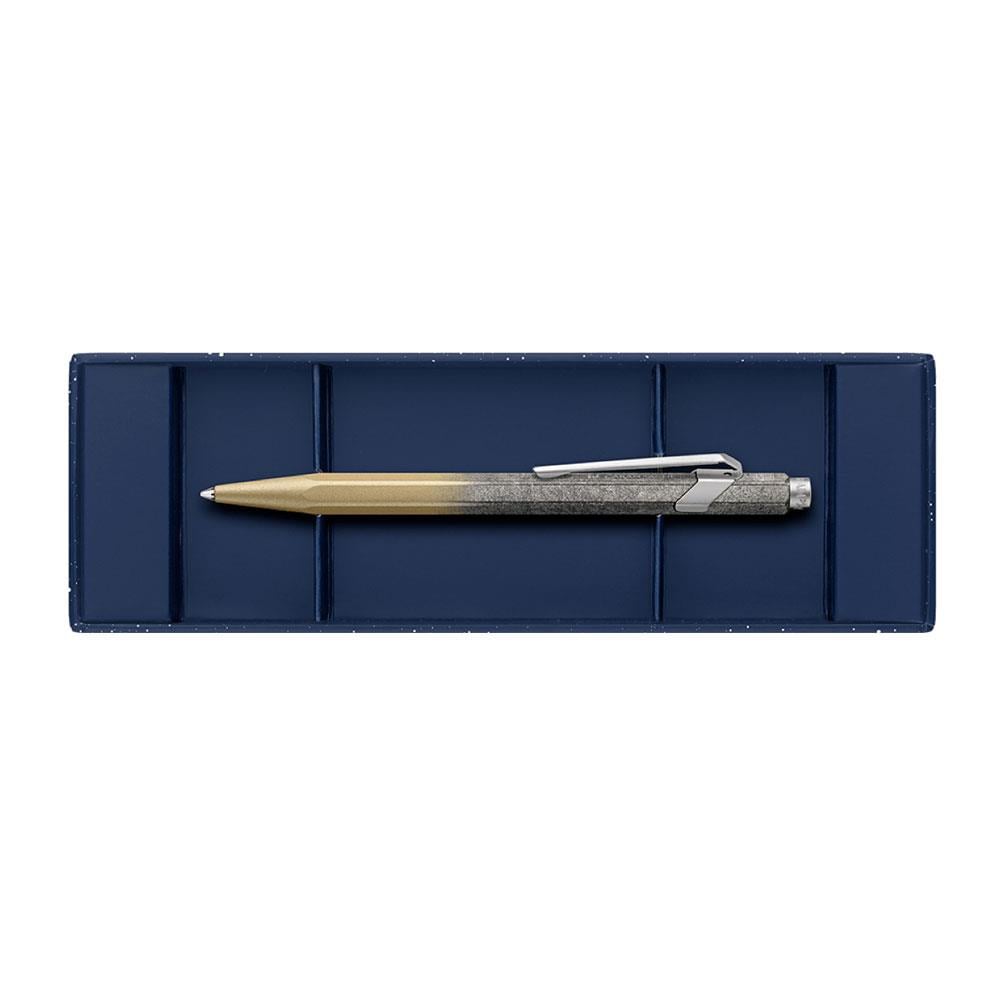 Caran d'Ache 849 Cosmic Blue Special Edition Tükenmez Kalem Gilded 849.224