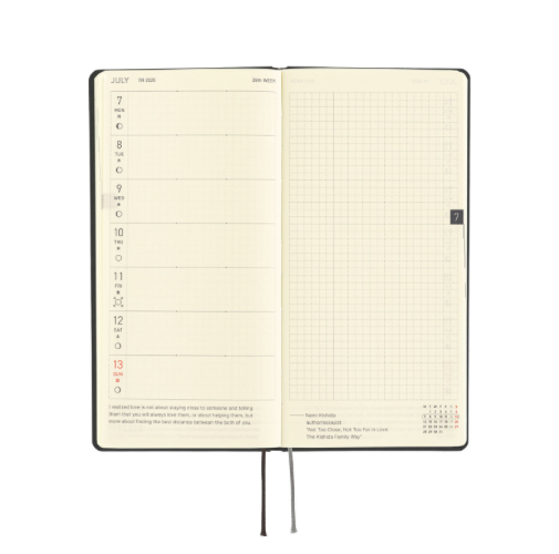 Hobonichi Techo Weeks 2025 Paper Series: Black Gingham