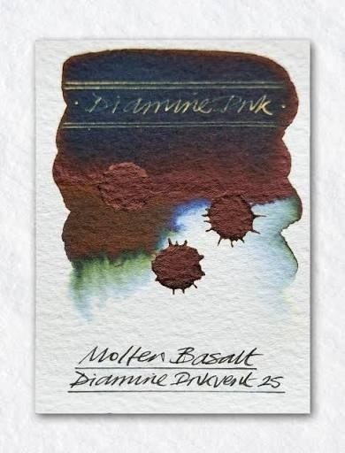 Diamine Inkvent Teal Calender Molten Basalt Standard Mürekkep