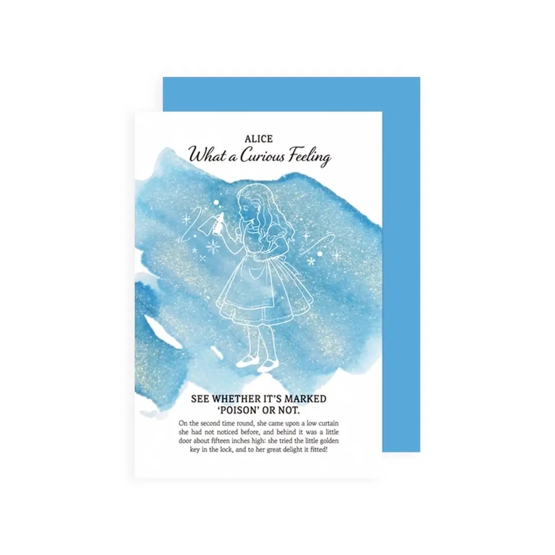 Wearingeul Impression Alice's Mürekkep Deneme Kartpostal Seti