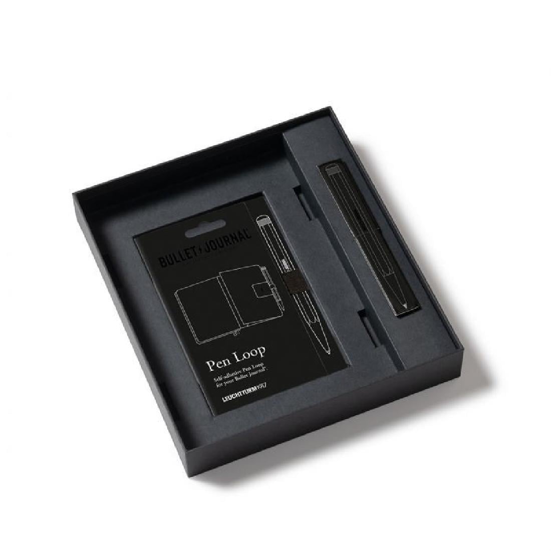 Leuchttrum 1917 Bullet Journal All Black Stealth Collector's Set Limited Edition Kalem, Defter ve Kitap Ayracı