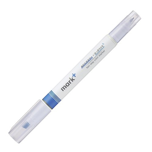 Kokuyo Mark+ Çift Taraflı ( Fosforlu ve Fineliner) Kalem Blue/Blue