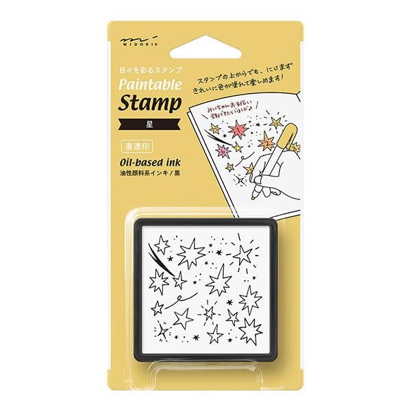 Midori Paintable Penetration Stamp Damga - Large Size Star 35400006