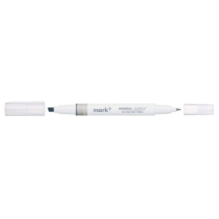 Kokuyo Mark+ Çift Taraflı ( Fosforlu ve Fineliner) Kalem Grey