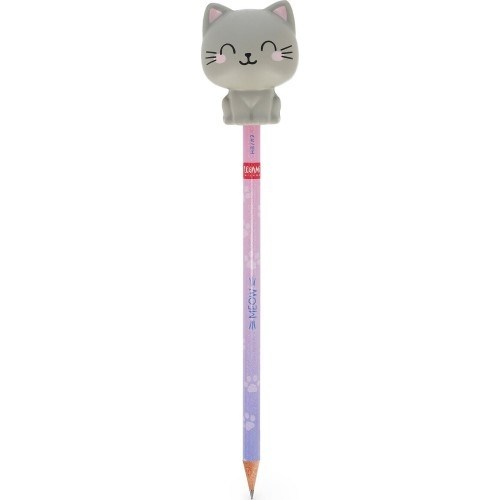 Legami Squeezies - Squishy Figürlü Kurşun Kalem - Kedicik PSQ0002 