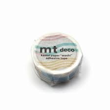 MT Pastel Dalga Desenli Washi Bant 15 mm × 5 m