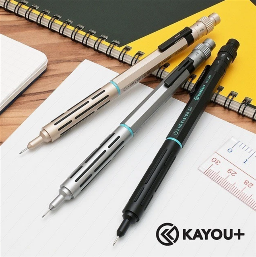 Kayou Plus Aimvision Mekanik Kurşun Kalem Stone Black KAMP-AISBK