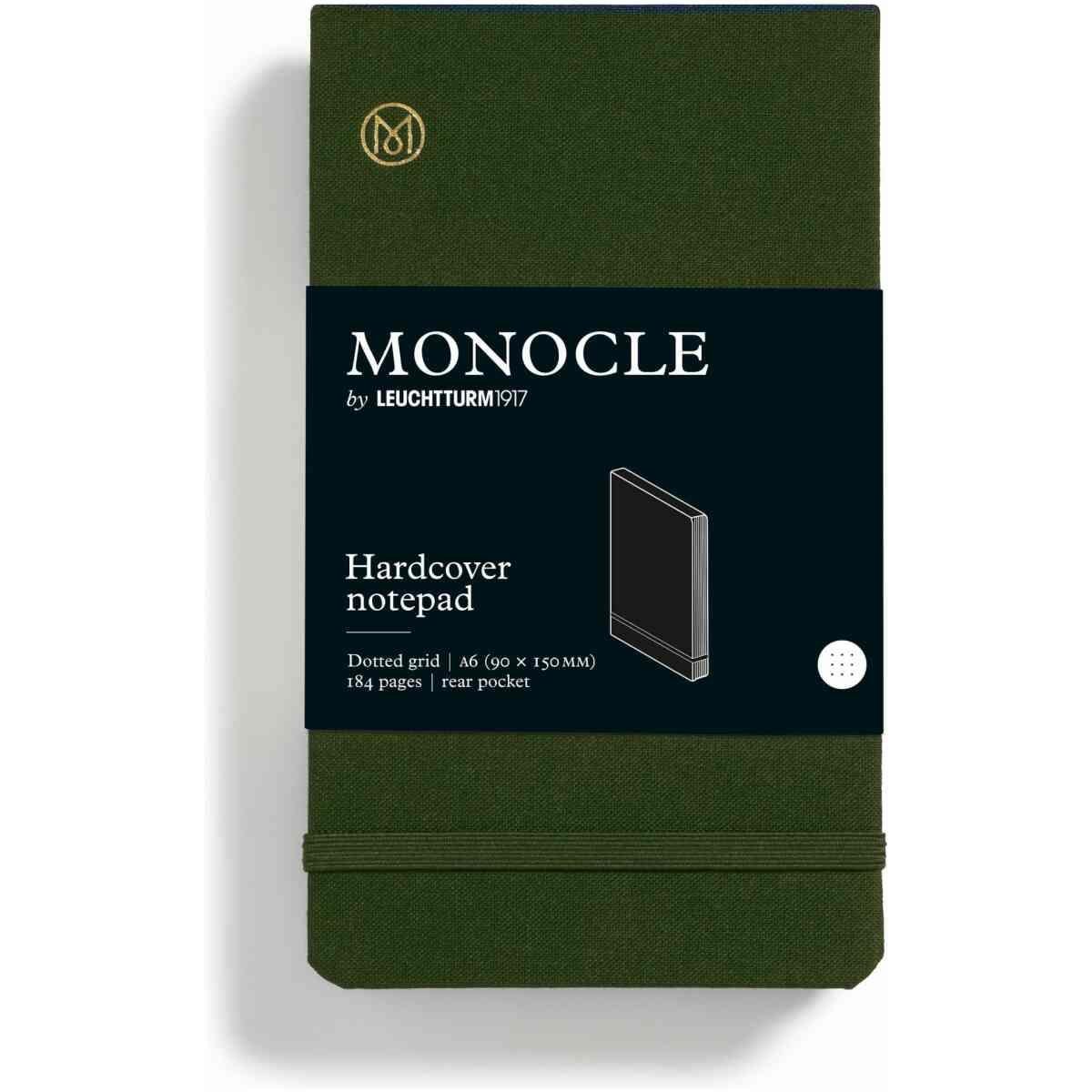 Leuchtturm1917 x Monocle Limited Edition  Not Defteri  Pocket (A6) Sert Kapak, 184 Noktalı Olive 369710