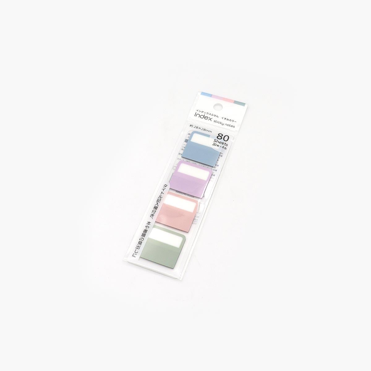 Korean Colorful Pastel Tones Index 80 Sheets